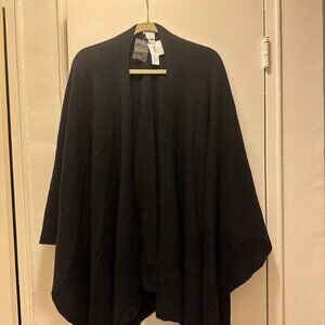 Club Monaco Clark 100% Cashmere Wrap NWT  Black  One Size